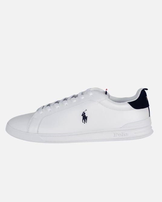 Sneaker Heritage court grande taille en cuir blanc