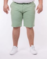 Short chino tencel grande taille vert amande