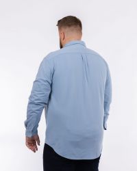 Chemise en maille grande taille bleu clair