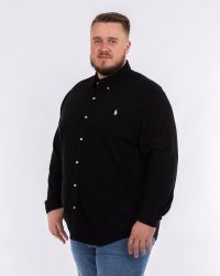 Chemise en maille grande taille noir