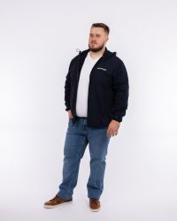 Blouson grande taille bleu marine