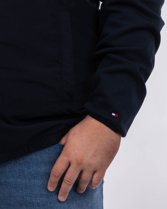 Blouson grande taille bleu marine