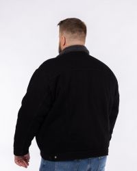 Veste en jean grande taille noir