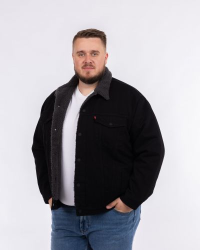 Blouson jean homme grande taille sale