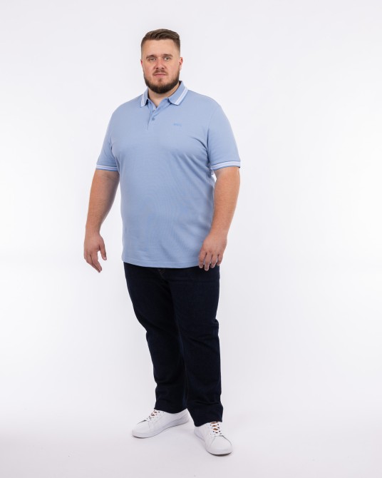 Polo Paddy grande taille bleu