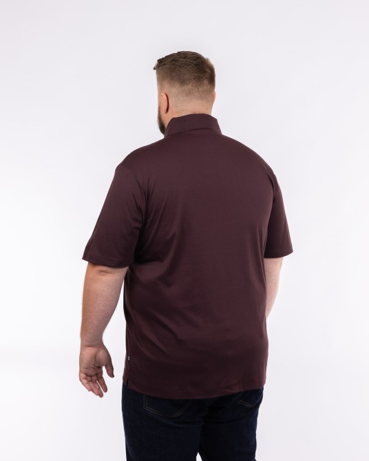 Polo Parris grande taille bordeaux