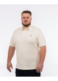 Polo piqué grande taille écru