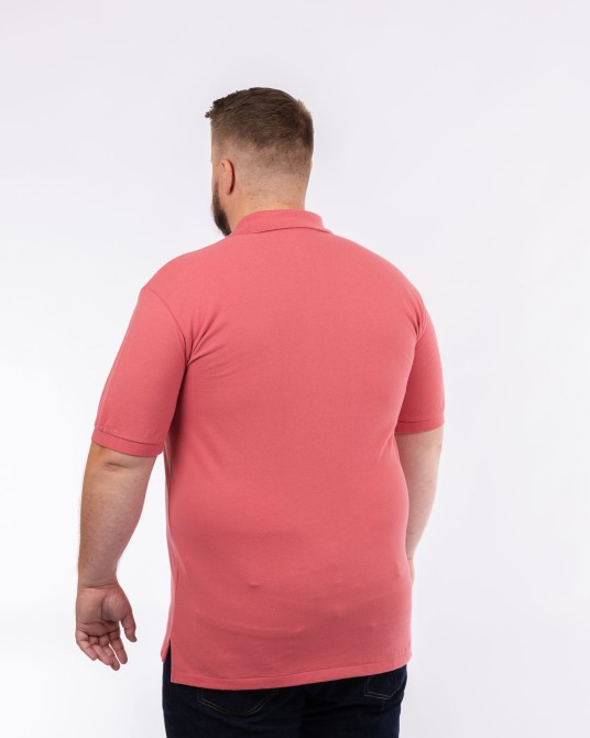 Polo piqué grande taille rouge