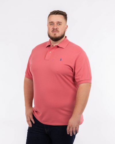 Polo piqué grande taille rouge