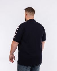 Polo piqué grande taille bleu marine