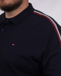 Polo piqué grande taille bleu marine