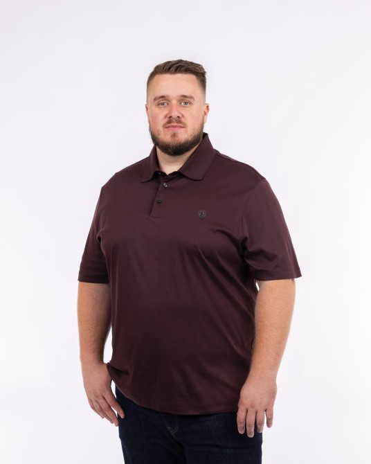 Polo Parris grande taille bordeaux