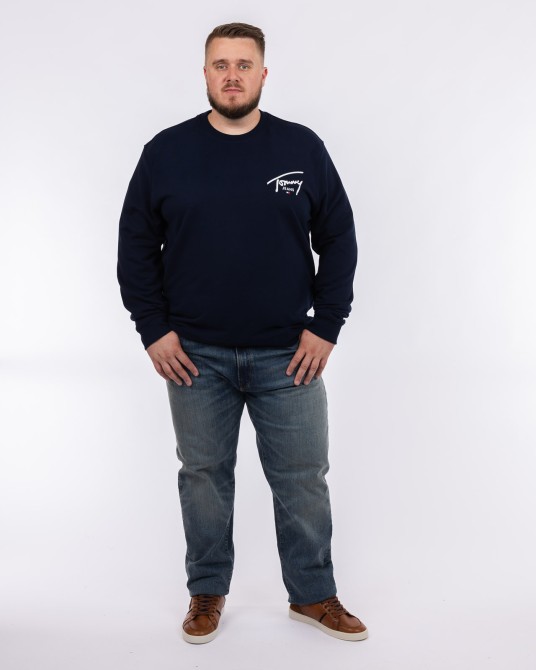 Sweat grande taille bleu marine