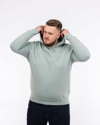 Sweat à capuche grande taille vert