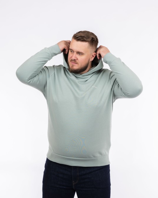 Sweat a capuche grande taille vert Size factory