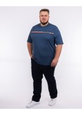 T-shirt grande taille bleu