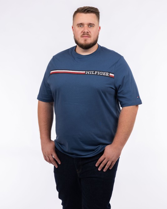 T-shirt grande taille bleu