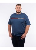 T-shirt grande taille bleu