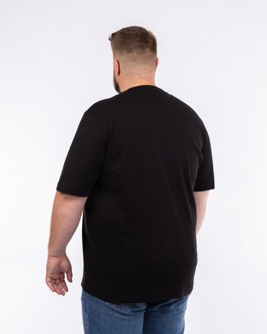 T-shirt interlock grande taille noir