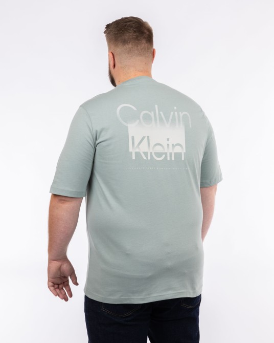 T-shirt logo dans le dos grande taille vert