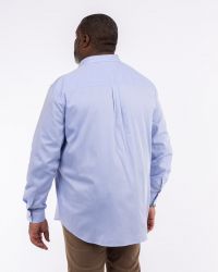 Chemise chevron grande taille bleu