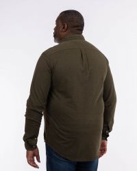 Chemise en maille piqué pour homme grand vert