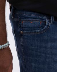 Jean stretch brut grande taille bleu indigo