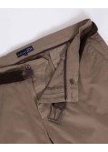 Pantalon chino grande taille avec ceinture camel