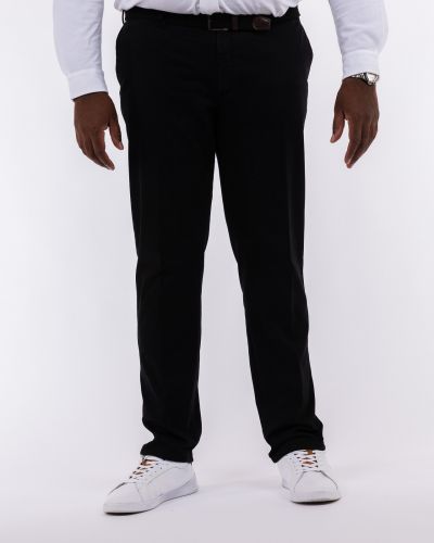 Pantalon chino grande taille avec ceinture noir