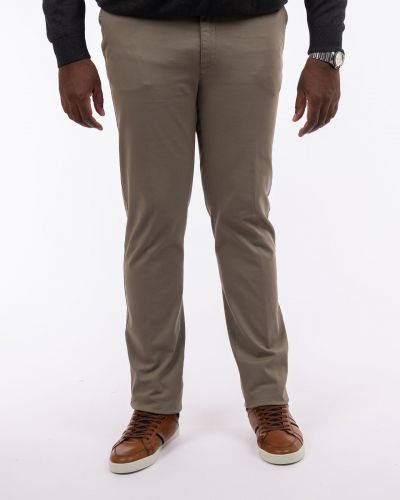 Pantalon chino pour homme grand beige