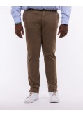 Pantalon chino en twill pour homme grand marron