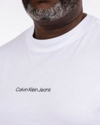 T-shirt carré dans le dos grande taille blanc