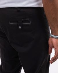 Pantalon chino twill grande taille noir