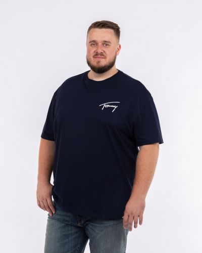 T-shirt signature grande taille bleu marine