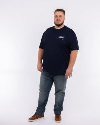 T-shirt signature grande taille bleu marine