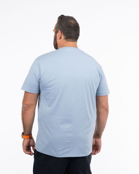 T-shirt grande taille bleu