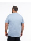 T-shirt grande taille bleu