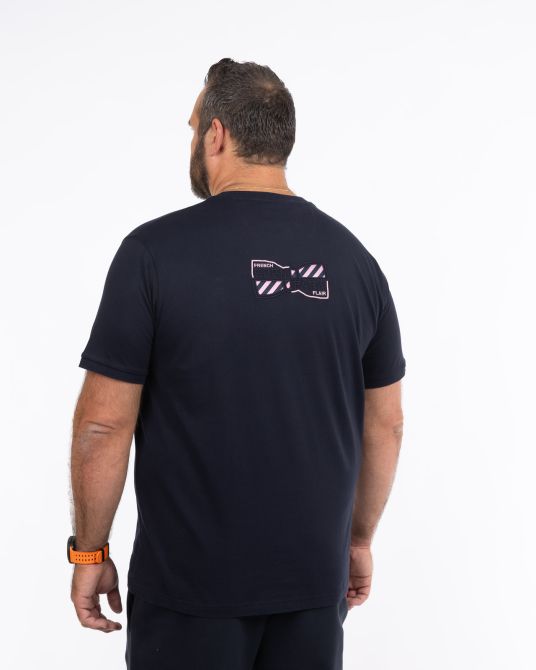 T-shirt grande taille bleu marine