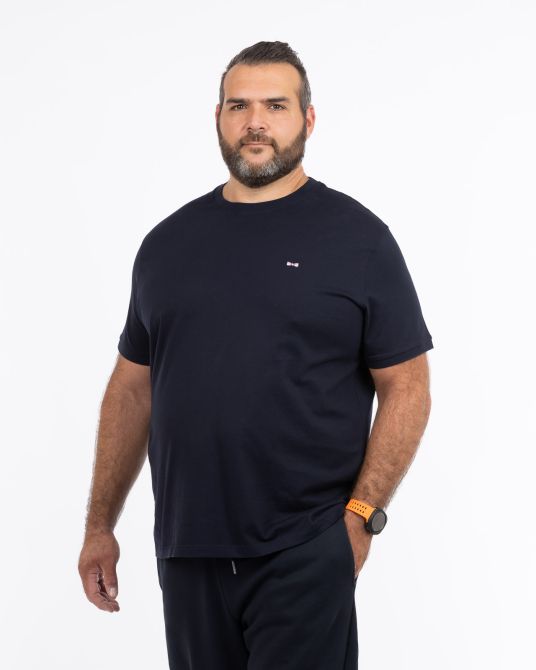 T-shirt grande taille bleu marine