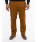 Pantalon chino structuré grande taille marron