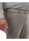 Pantalon chino twill grande taille avec ceinture beige