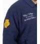 Blouson sherpa grande taille bleu marine