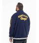 Blouson sherpa grande taille bleu marine