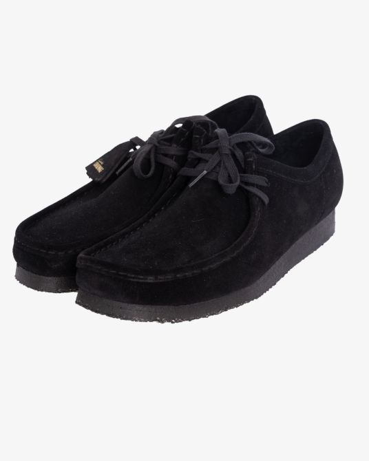 Chaussures Wallabees en suede grande taille noir