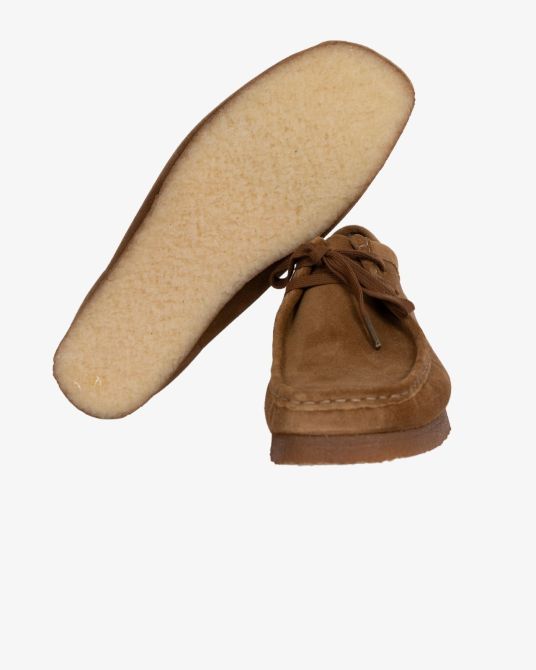 Chaussures Wallabees en suede grande taille camel