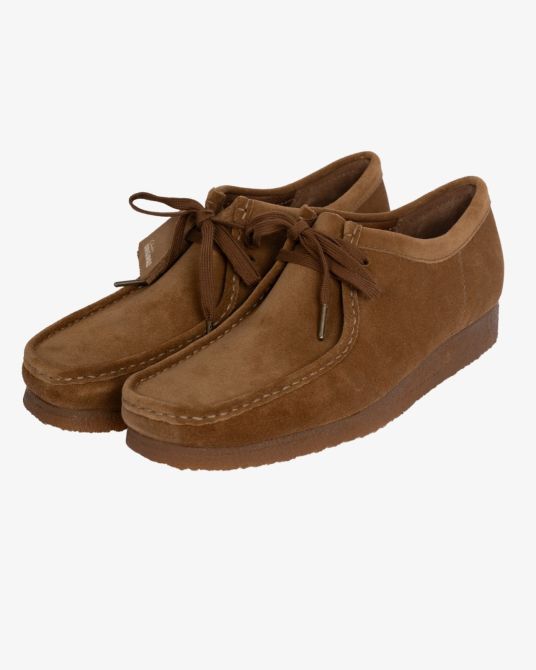 Chaussures Wallabees en suede grande taille camel