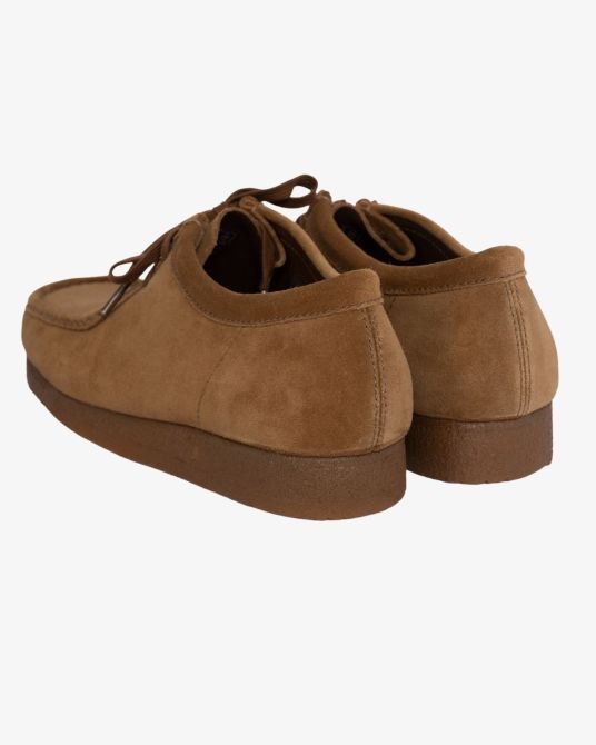 Chaussures Wallabees en suede grande taille camel