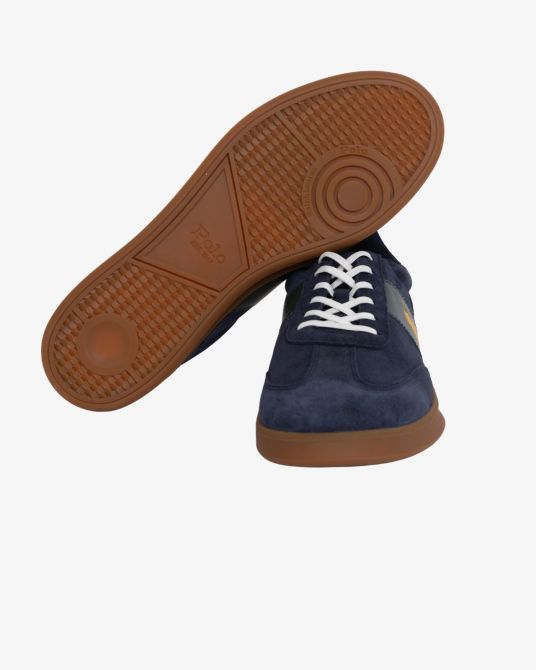 Sneakers Heritage Aera suede grande taille bleu marine