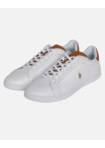 Sneakers Heritage Court grande taille en cuir blanche