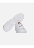 Sneakers Heritage Court grande taille en cuir blanche